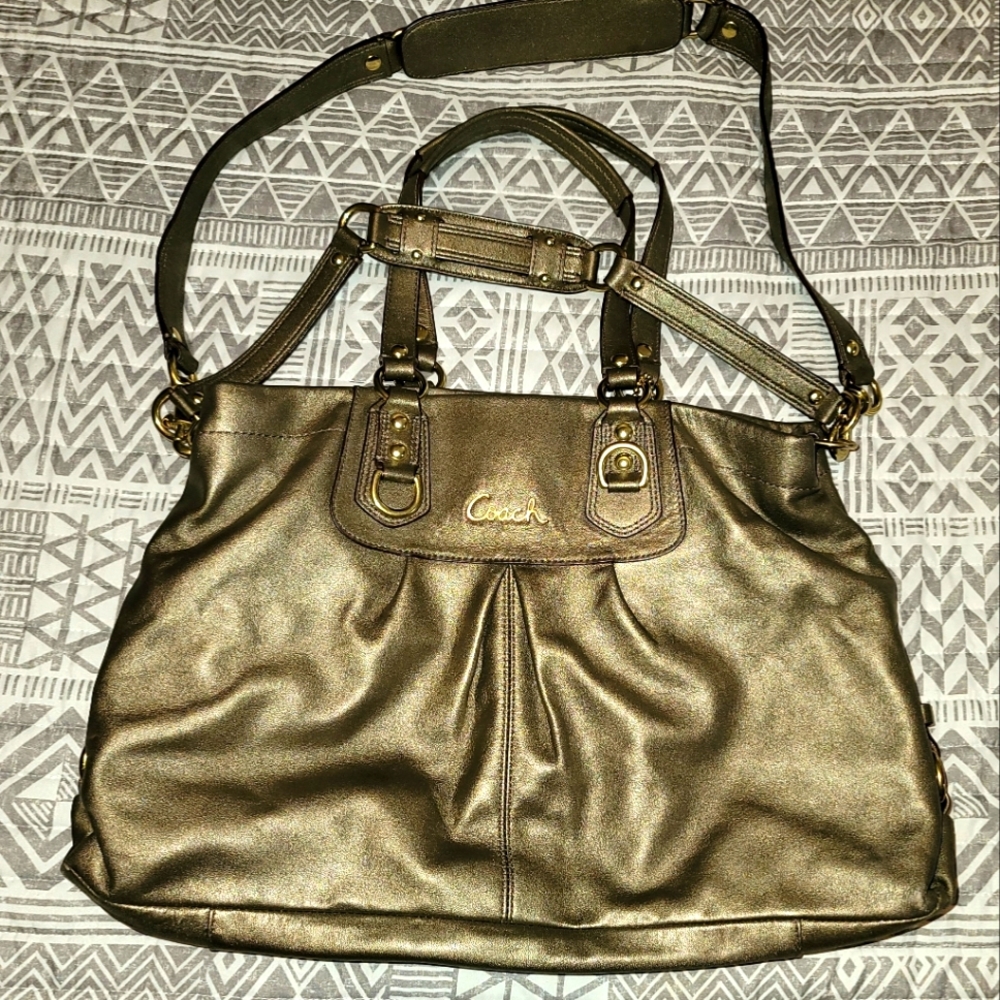 Vintage Coach Ashley in Dark Gold